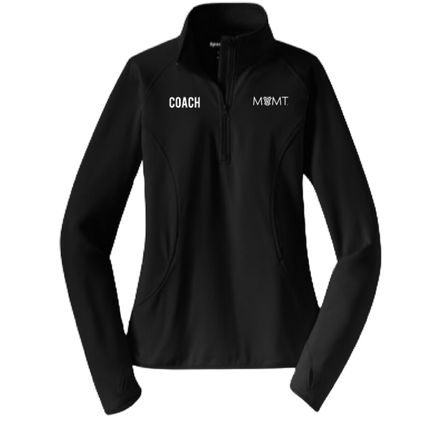 Coach's Half Zip Pullover -- Black