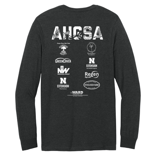 Gildan Softstyle CVC Long Sleeve Tee -- Pitch Black Mist