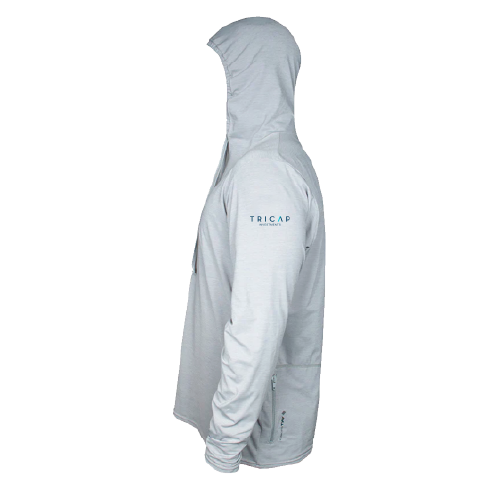 Mens/Unisex ANETIK Low Pro Tech Hooded T-Shirt -- Alloy Heather