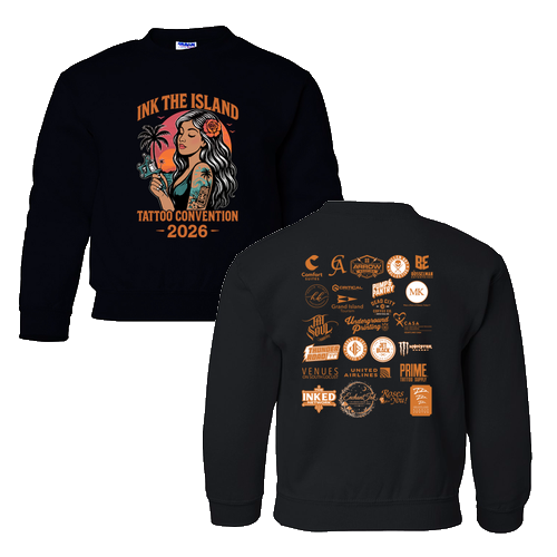 Sunset Youth Crewneck Sweatshirt -- Black