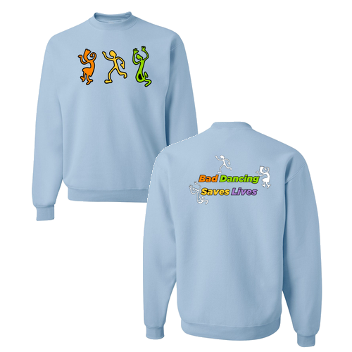 Jerzees 8 Oz., 50/50 Nublend Fleece Crew -- Light Blue