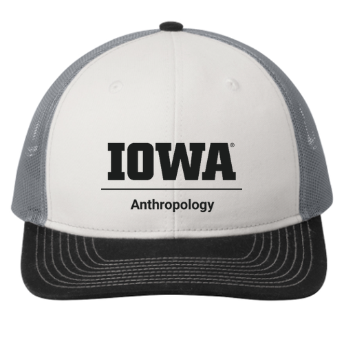 Port Authority Snapback Trucker Cap -- White / Black / Gusty Grey