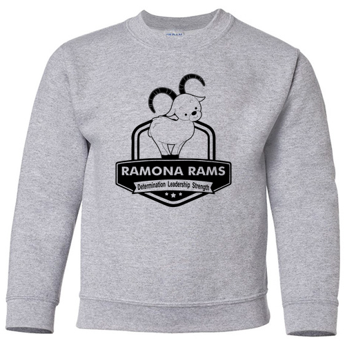 Gildan Heavy Blend Youth Crew Neck Sweatshirt -- Sport Grey