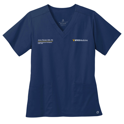 Wonderwink Women's Workflex V-Neck Top -- Navy
