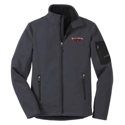 Eddie Bauer Rugged Ripstop Soft Shell Jacket -- Grey Steel / Black