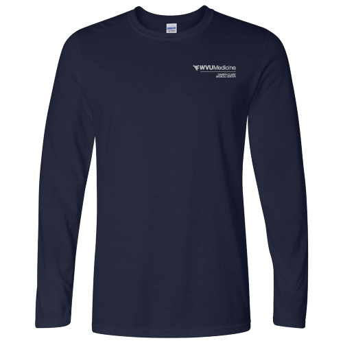 Gildan Softstyle Longsleeve T Shirt -- Navy