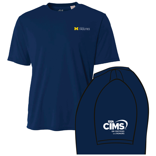 Mens/Unisex A4 Cooling Performance Wicking T-Shirt -- Navy
