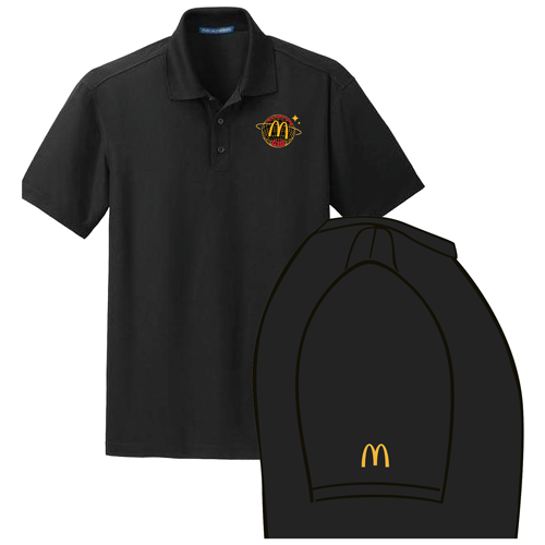 Port Authority Dry Zone Grid Polo -- Black