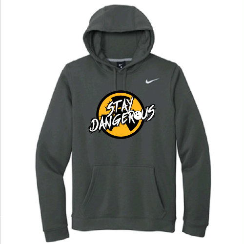 Nike Club Fleece Pullover Hoodie -- Anthracite