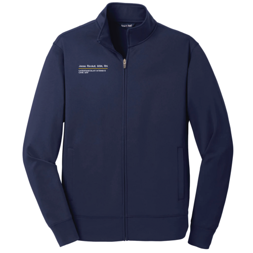 Sport-Tek Sport-Wick Fleece Full-Zip Jacket -- Navy