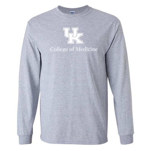 Gildan Ultra Cotton Longsleeve Basic T-Shirt -- Sport Grey