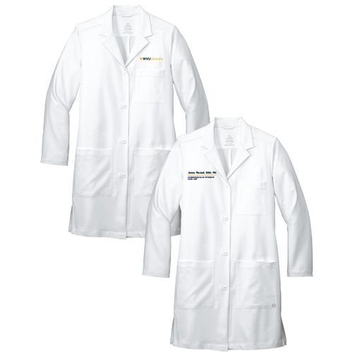 Wonderwink Women's Long Lab Coat -- White