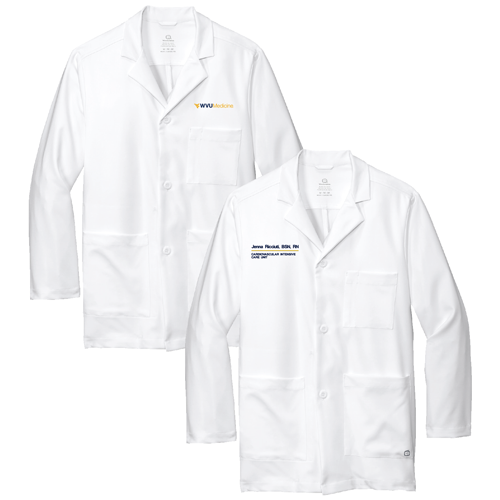 Wonderwink Men's Consultation Lab Coat -- White