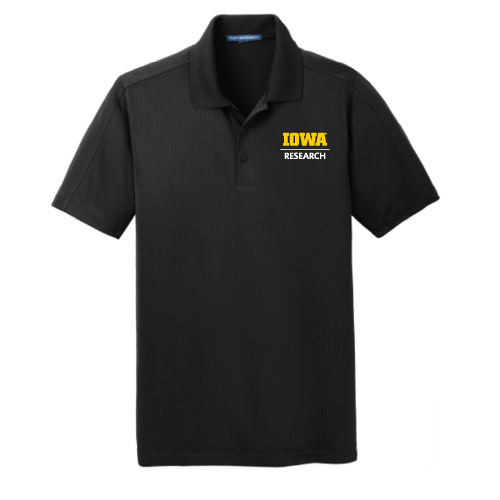 Port Authority Diamond Jacquard Polo -- Black
