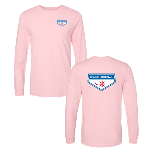 Boyne Mountain Logo 2 Full Color -- Long Sleeve Pink