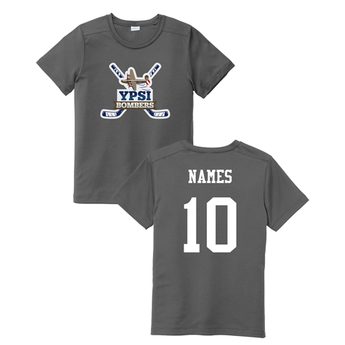 Youth Dark Smoke Grey Performance Tee