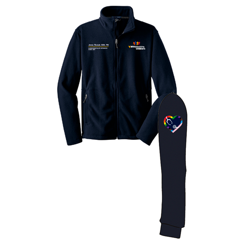 Gender Care Heart Port Authority Value Fleece Jacket -- True Navy