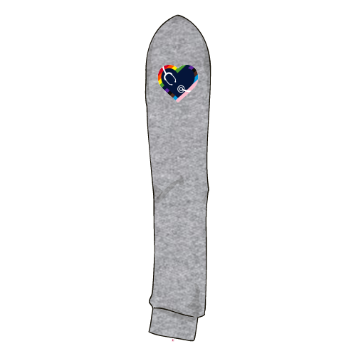 Gender Care Heart Port and Company Core Fleece Quarter-Zip Pullover Sweatshirt -- Graphite Heather
