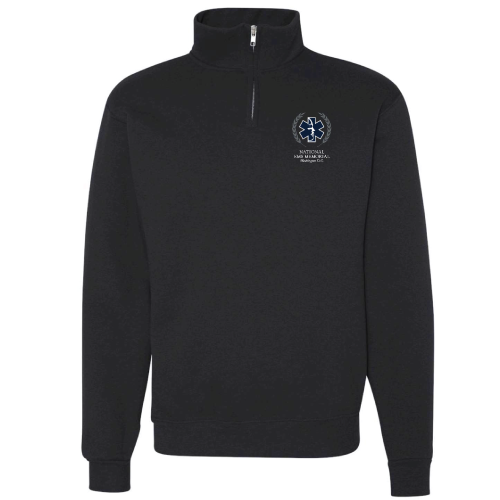 National EMS Memorial Unisex 1/4 Zip Black