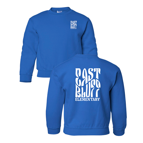 Gildan Heavy Blend Youth Crew Neck Sweatshirt -- Royal