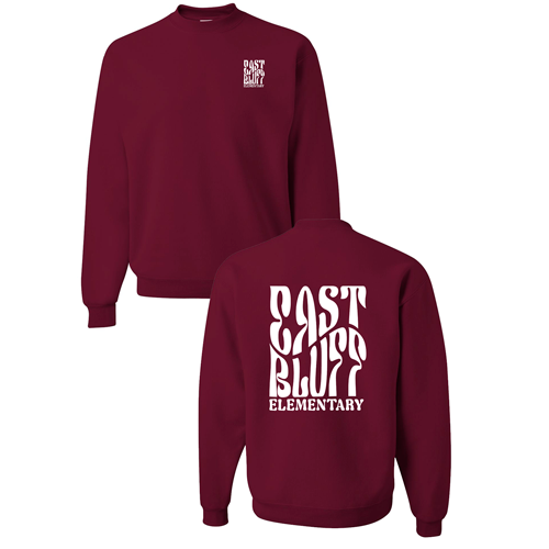 Jerzees 8 Oz., 50/50 Nublend Fleece Crew -- Maroon