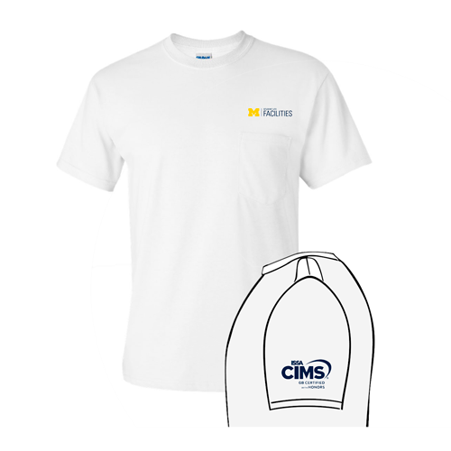Mens/Unisex Gildan Ultra Cotton T-Shirt with Pocket -- White