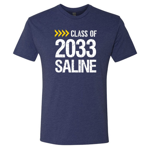 Next Level Mens TriBlend Tee -- Vintage Navy Class of 2033