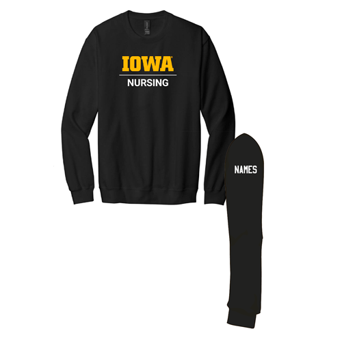 Gildan Adult Softstyle Fleece Crew Sweatshirt -- Black