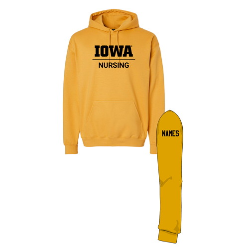 Gildan Adult Softstyle Fleece Pullover Hooded Sweatshirt -- Mustard