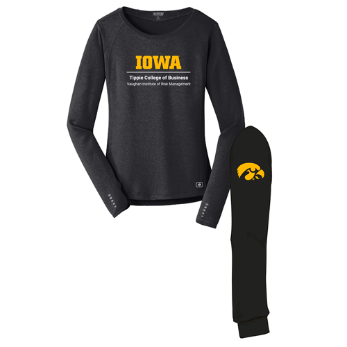 OGIO Endurance Ladies Long Sleeve Pulse Crew -- Blacktop