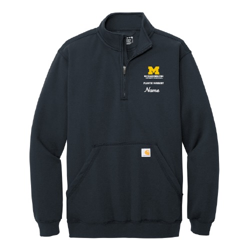 Mens/Unisex Carhartt Midweight 1/4-Zip Mock Neck Sweatshirt -- New Navy