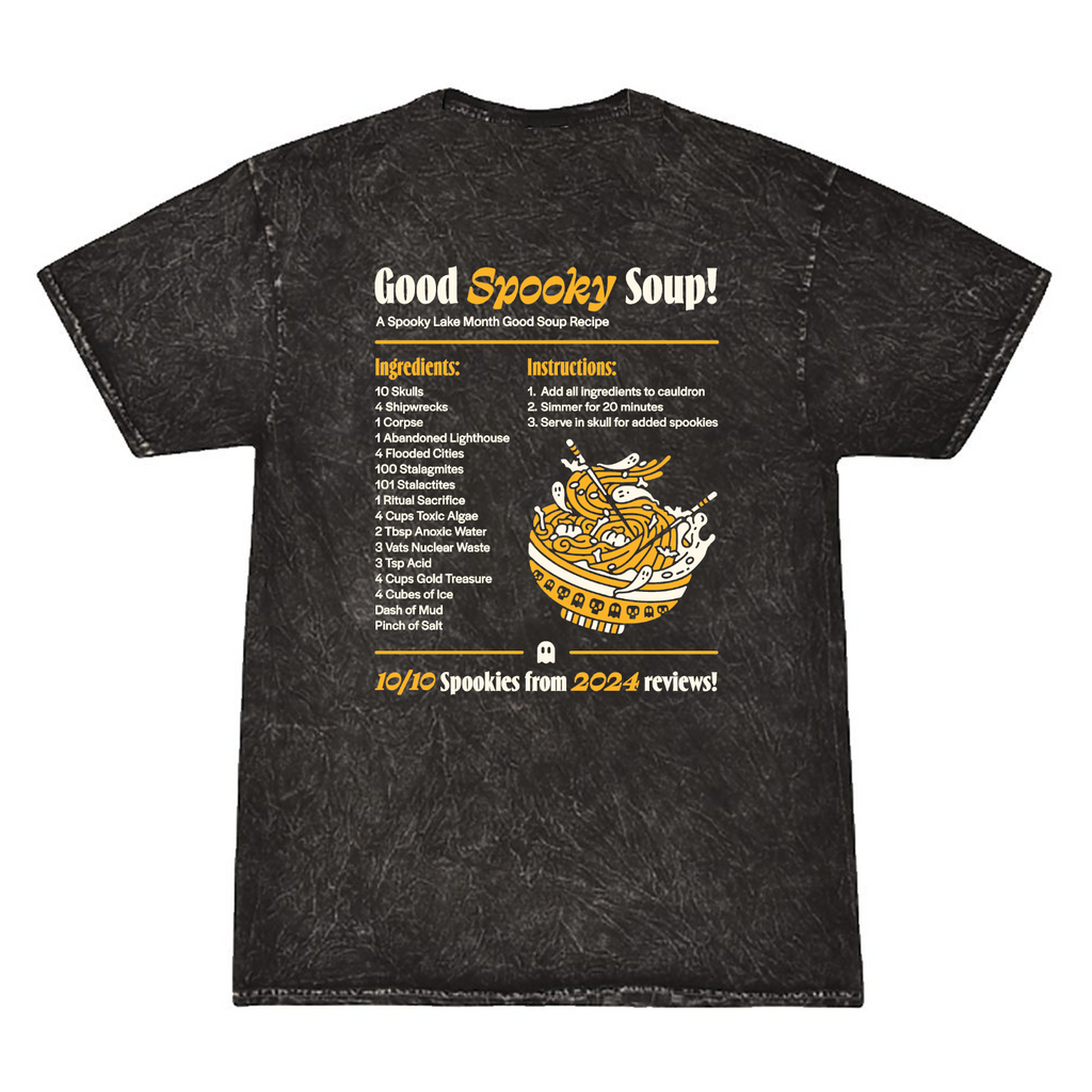 Colortone Mineral Wash T-Shirt -Good Spooky Soup- Mineral Black