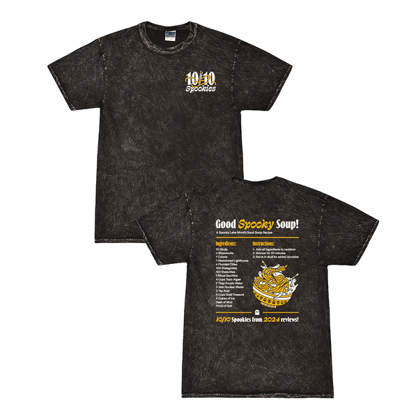 Colortone Mineral Wash T-Shirt -Good Spooky Soup- Mineral Black