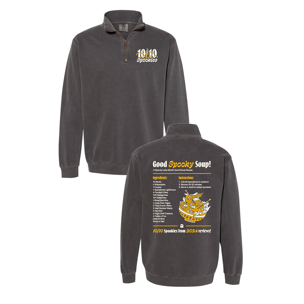 Comfort Colors Adult Quarter Zip Sweatshirt -- Pepper