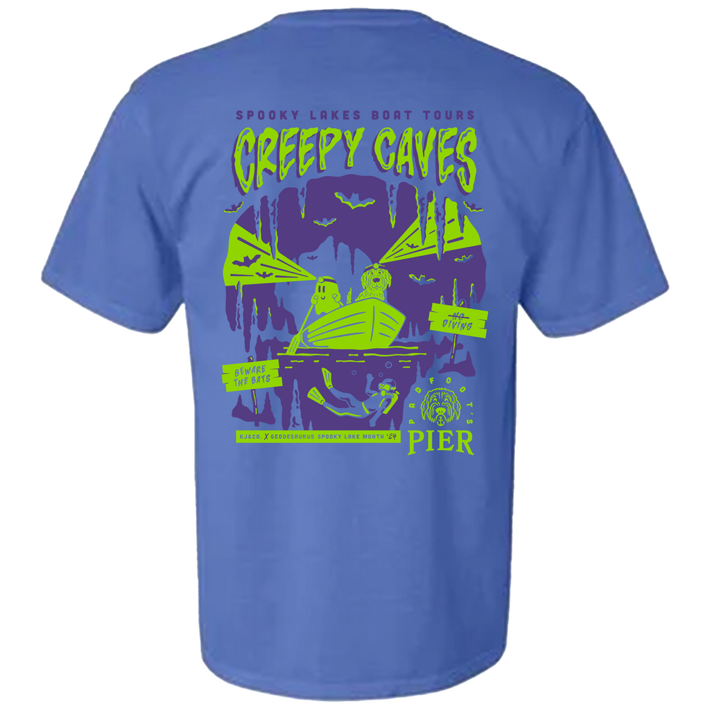 Comfort Colors Ringspun Garment Dyed T Shirt -- Flo Blue