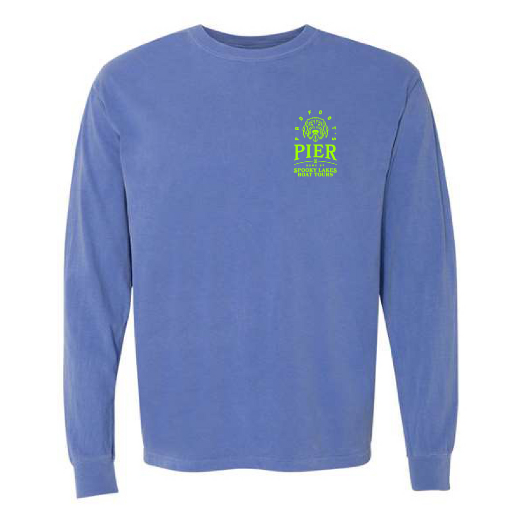 Comfort Colors Ringspun Long Sleeve Tee -- Flo Blue
