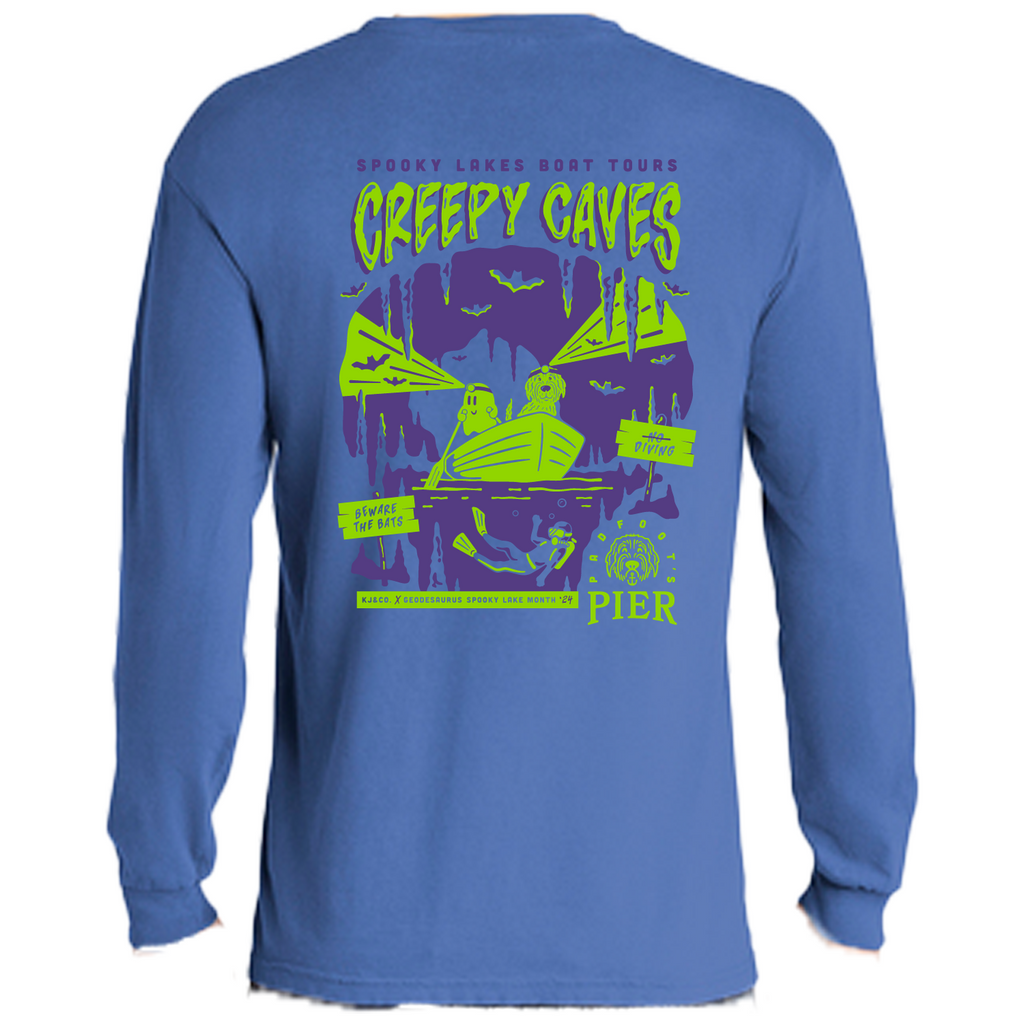 Comfort Colors Ringspun Long Sleeve Tee -- Flo Blue