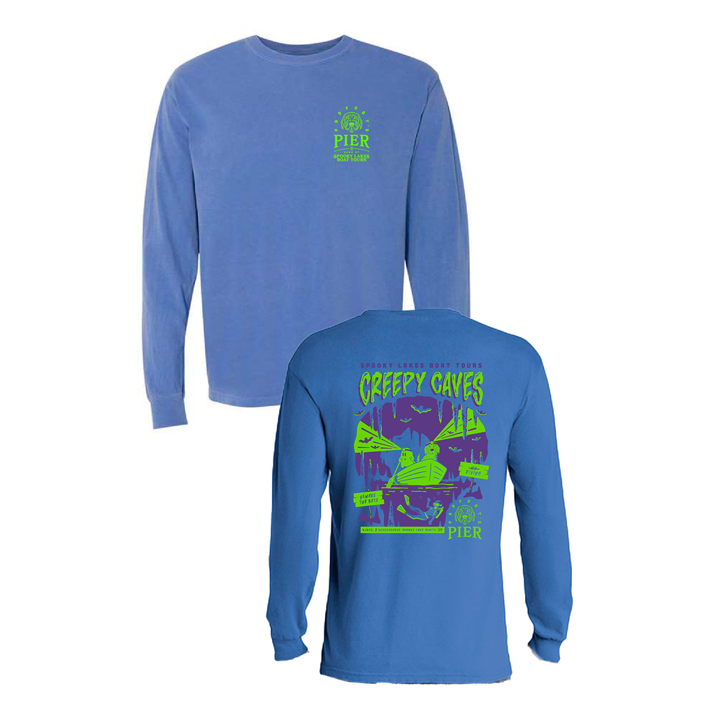 Comfort Colors Ringspun Long Sleeve Tee -- Flo Blue