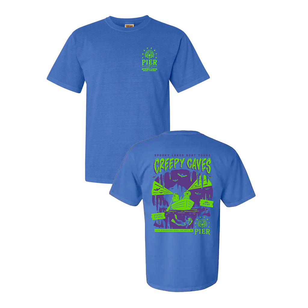 Comfort Colors Ringspun Garment Dyed T Shirt -- Flo Blue