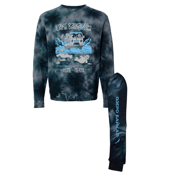 Independent Trading Midweight Tie-Dyed Sweatshirt -- Tie Dye Black