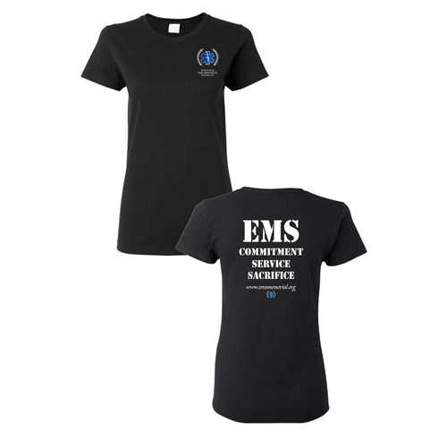 National EMS Foundation Ladies Tee Black