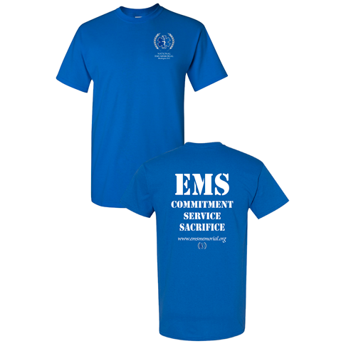 National EMS Memorial Unisex Tee Royal