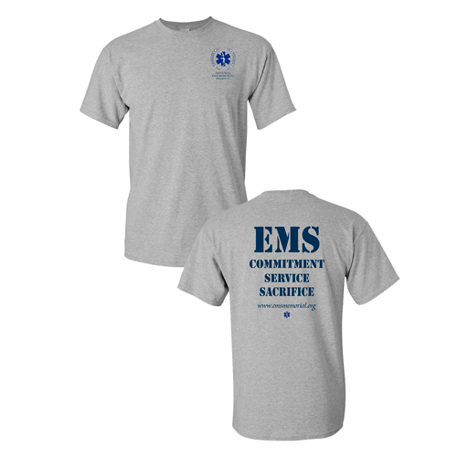 National EMS Memorial Unisex Tee Sport Grey