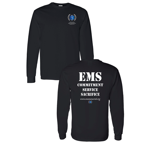 National EMS Memorial Unisex Long-Sleeve Tee Black
