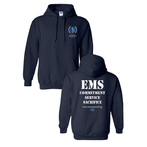National EMS Memorial Unisex Hoodie Navy