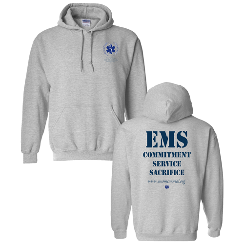 National EMS Memorial Unisex Hoodie Sport Grey