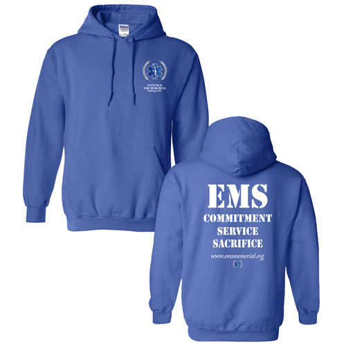 National EMS Memorial Unisex Hoodie Royal Blue