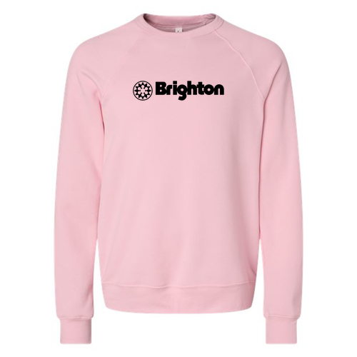 Brighton Logo 1 black Ink -- Crewneck Sweatshirt Pink