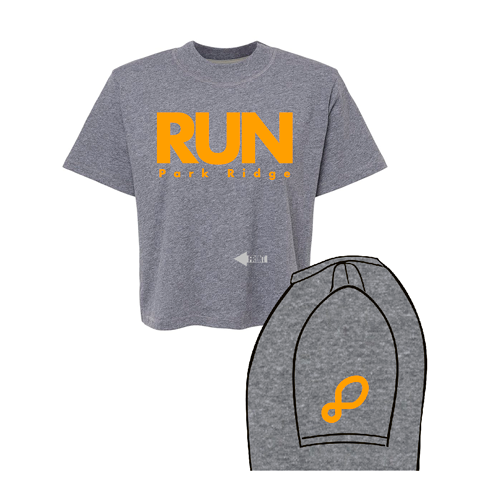 RUN Park Ridge Women's Boxy Tee -- Granite Heather