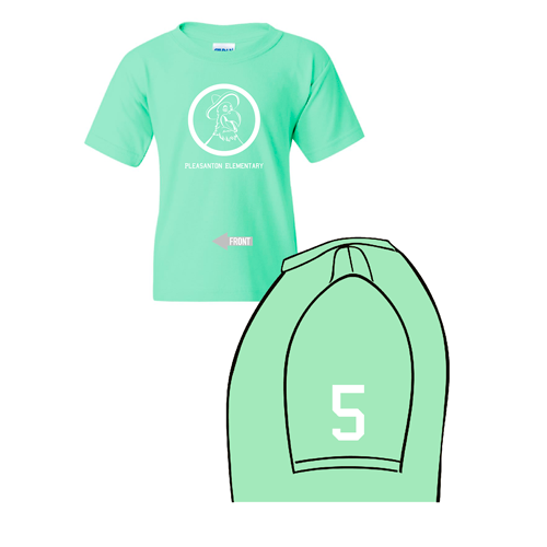 Brown, Hill and Parra 5th Grade Class Mint Green- YOUTH size